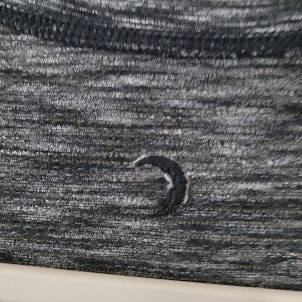 Zyia Active Womens Heathered Black/Gray Infinity Tank Front Tie New With Tags - Picture 4 of 5